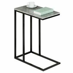 IDIMEX Beistelltisch DEBORA Rechteckig In Beton Dunkel