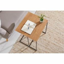 IDIMEX Beistelltisch VITORIO Rechteckig In Wildeiche/schwarz -Günstiges Schränke Geschäft 13959 A3