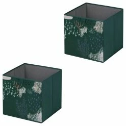 IDIMEX Stoffbox FOREST-2 Im 2er Set In Grün