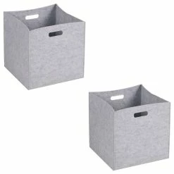 IDIMEX Stoffbox FELT Im 2er Set In Grau