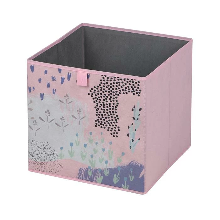 IDIMEX Stoffbox FLOWER PINK-2 Im 2er Set In Rosa 2 IDIMEX Stoffbox FLOWER PINK-2 Im 2er Set In Rosa – Bild 2