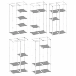 IDIMEX Stoffkleiderschrank ADAM, Bis Zu 3 Kleiderstangen -Günstiges Schränke Geschäft 16125 3