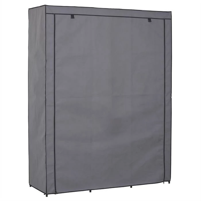 IDIMEX Stoffkleiderschrank STEVEN, 1 Kleiderstange, 9 Regale 2 IDIMEX Stoffkleiderschrank STEVEN, 1 Kleiderstange, 9 Regale – Bild 2