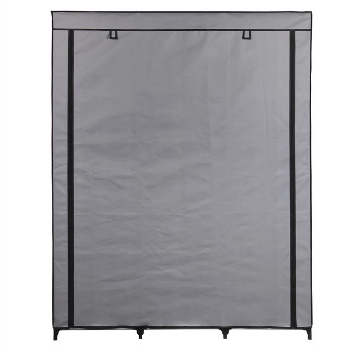 IDIMEX Stoffkleiderschrank STEVEN, 1 Kleiderstange, 9 Regale 4 IDIMEX Stoffkleiderschrank STEVEN, 1 Kleiderstange, 9 Regale – Bild 4