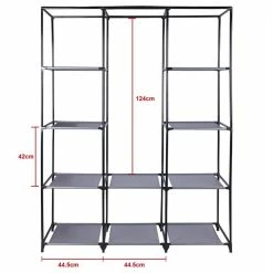 IDIMEX Stoffkleiderschrank STEVEN, 1 Kleiderstange, 9 Regale 10 IDIMEX Stoffkleiderschrank STEVEN, 1 Kleiderstange, 9 Regale -Günstiges Schränke Geschäft 16130 4
