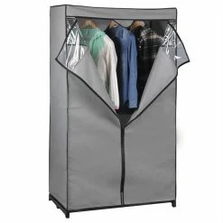 IDIMEX Stoffkleiderschrank DAMARIS In Grau