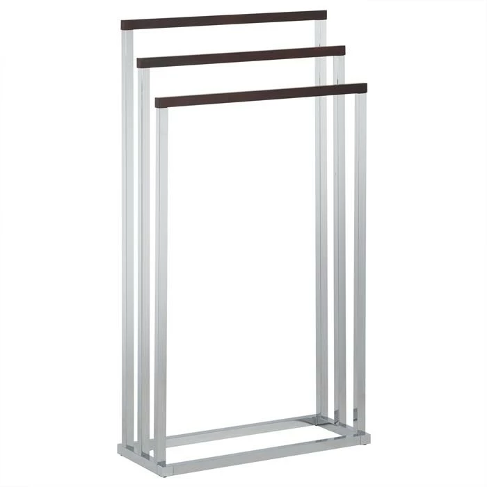 IDIMEX Handtuchhalter EDOARDO Mit 3 Handtuchstangen In Nussbaum 2 IDIMEX Handtuchhalter EDOARDO Mit 3 Handtuchstangen In Nussbaum – Bild 2