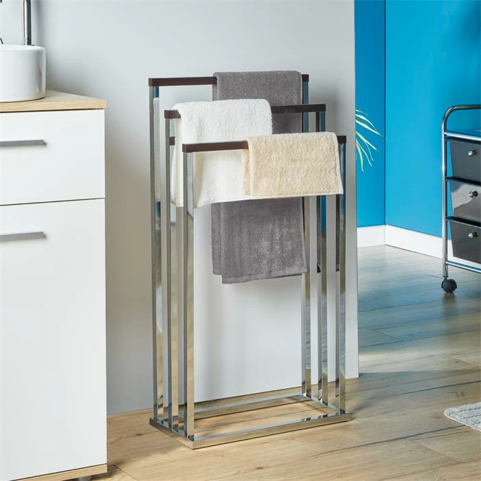 IDIMEX Handtuchhalter EDOARDO Mit 3 Handtuchstangen In Nussbaum 4 IDIMEX Handtuchhalter EDOARDO Mit 3 Handtuchstangen In Nussbaum – Bild 4