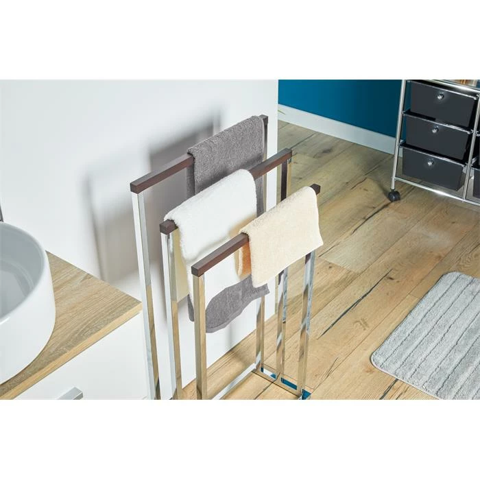 IDIMEX Handtuchhalter EDOARDO Mit 3 Handtuchstangen In Nussbaum 5 IDIMEX Handtuchhalter EDOARDO Mit 3 Handtuchstangen In Nussbaum – Bild 5