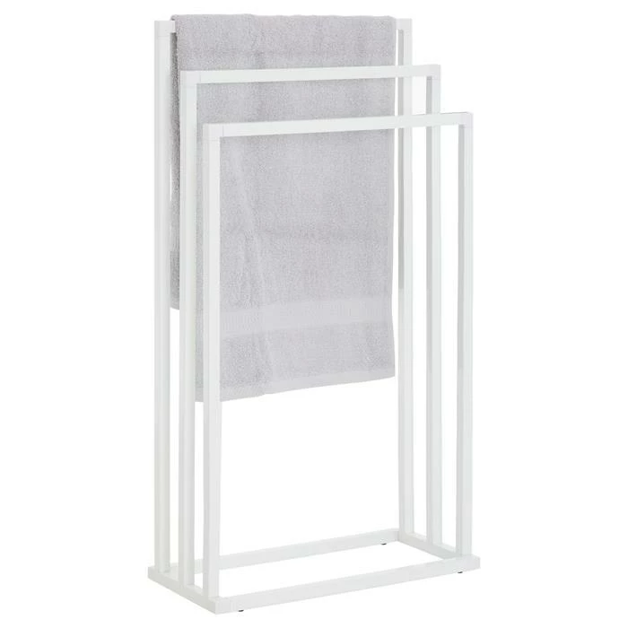 IDIMEX Handtuchhalter KUNO Weiß Mit 3 Handtuchstangen 1 IDIMEX Handtuchhalter KUNO Weiß Mit 3 Handtuchstangen