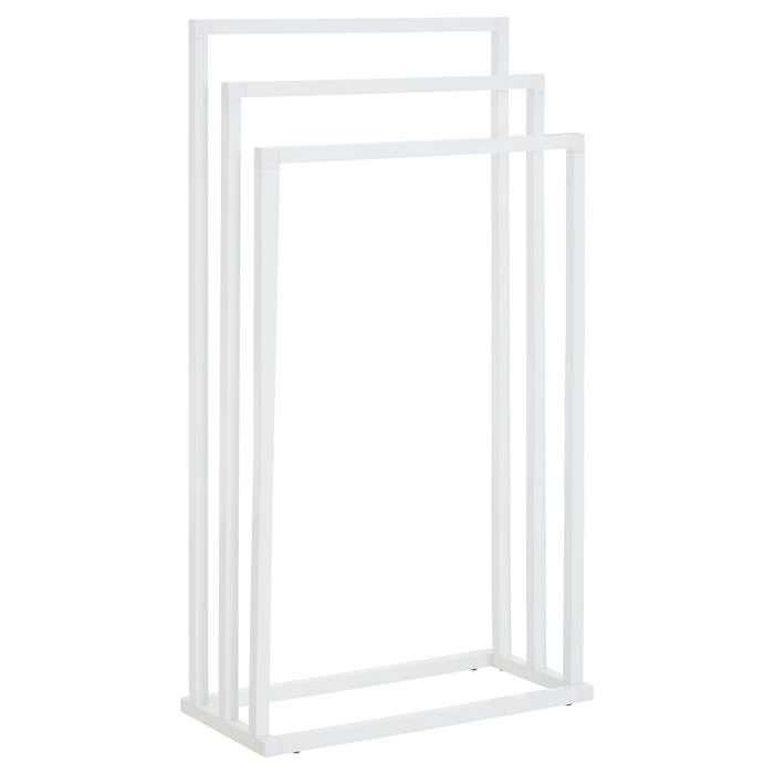 IDIMEX Handtuchhalter KUNO Weiß Mit 3 Handtuchstangen 2 IDIMEX Handtuchhalter KUNO Weiß Mit 3 Handtuchstangen – Bild 2