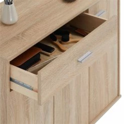 CARO-Möbel Schuhschrank DEUSTO In Sonoma Eiche -Günstiges Schränke Geschäft 51012 3