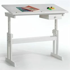 IDIMEX Kinderschreibtisch FLEXI Höhenverstellbar In Weiß -Günstiges Schränke Geschäft 7221 2