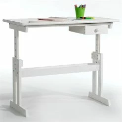 IDIMEX Kinderschreibtisch FLEXI Höhenverstellbar In Weiß -Günstiges Schränke Geschäft 7221 3