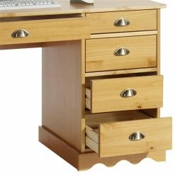 IDIMEX Schreibtisch COLETTE Honigfarben -Günstiges Schränke Geschäft 7245 2 N1