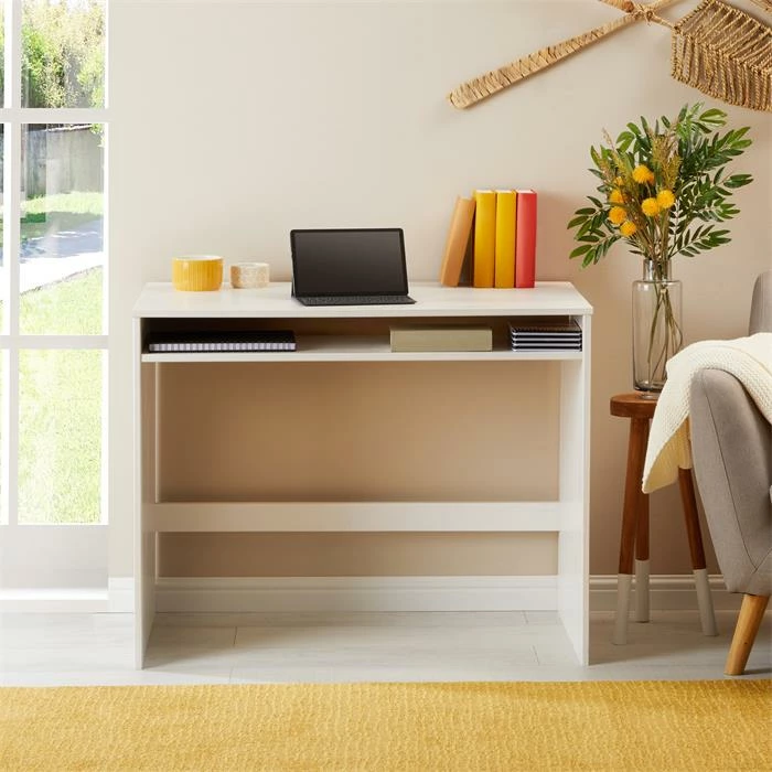 IDIMEX Schreibtisch ALICE Mit Ablagefach In Weiß 2 IDIMEX Schreibtisch ALICE Mit Ablagefach In Weiß – Bild 2