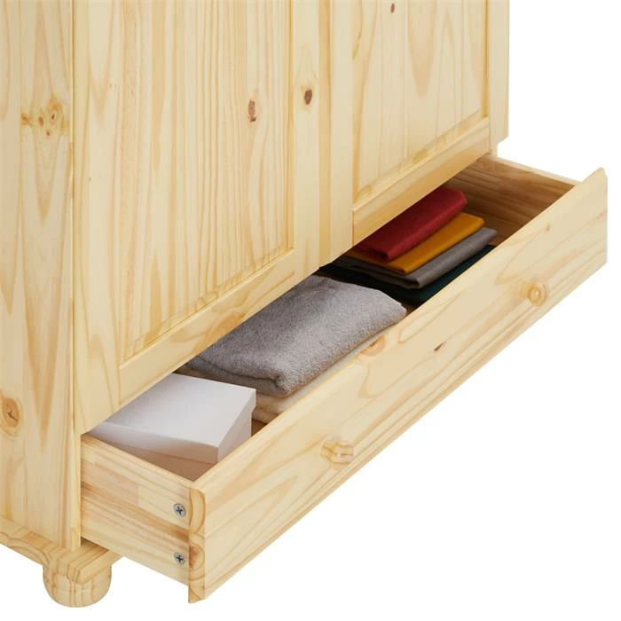 IDIMEX Kleiderschrank BERGEN Mit 2 Türen, Kiefer Natur 4 IDIMEX Kleiderschrank BERGEN Mit 2 Türen, Kiefer Natur – Bild 4