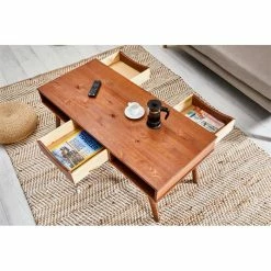 IDIMEX Couchtisch JULIE In Kastanienfarben, Kiefer Massiv -Günstiges Schränke Geschäft 80883 A2