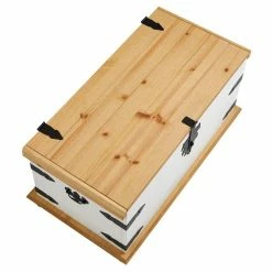 IDIMEX Truhe TEQUILA, Kiefer Massiv Weiß/braun, Mexiko -Günstiges Schränke Geschäft 81241 3