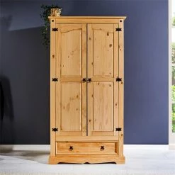 IDIMEX Kleiderschrank TEQUILA, Kiefer Massiv, Mexiko -Günstiges Schränke Geschäft 81295 A0 3N2