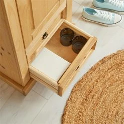 IDIMEX Schuhschrank TEQUILA, Kiefer Massiv, Mit 2 Schubladen Und 8 Fächer, Mexiko -Günstiges Schränke Geschäft 81324 AC7