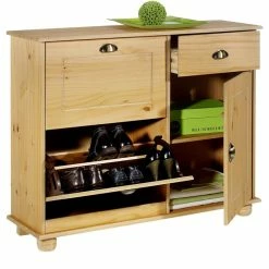 IDIMEX Schuhschrank COLMAR, Kiefer Gebeizt -Günstiges Schränke Geschäft 8317 1 N1