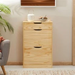 IDIMEX Schuhkipper BASIL Mit 2 Kipper Und In Natur, Kiefer Massiv 8 IDIMEX Schuhkipper BASIL Mit 2 Kipper Und In Natur, Kiefer Massiv -Günstiges Schränke Geschäft 84005 A0 2N