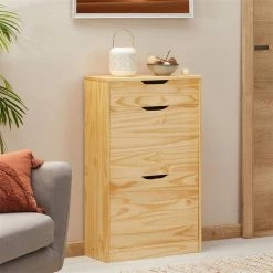 IDIMEX Schuhkipper BASIL Mit 2 Kipper Und In Natur, Kiefer Massiv 9 IDIMEX Schuhkipper BASIL Mit 2 Kipper Und In Natur, Kiefer Massiv -Günstiges Schränke Geschäft 84005 A0 3N