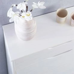 IDIMEX Schuhkipper BASIL Mit 2 Kipper Und 1 Schublade In Weiß, Kiefer Massiv -Günstiges Schränke Geschäft 84007 A0 4N