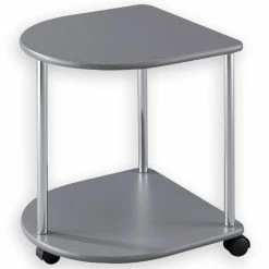 IDIMEX Beistelltisch FELINA Mit Rollen Grau