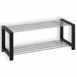 IDIMEX Schuhregal ARINA 2 Böden Schwarz