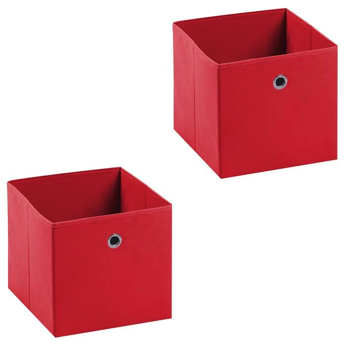 IDIMEX Stoffbox ELA Im 2er Set In Rot 1 IDIMEX Stoffbox ELA Im 2er Set In Rot