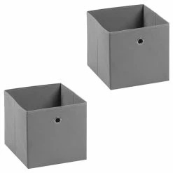 IDIMEX Stoffbox BELLA Im 2er Set In Grau