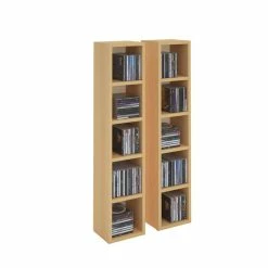 CARO-Möbel CD / DVD Regal CHART Mit 10 Fächern In Buche -Günstiges Schränke Geschäft 93867 2