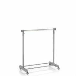 CARO-Möbel Rollgarderobe SALA In Grau, Verstellbar -Günstiges Schränke Geschäft 93937 2