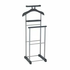 CARO-Möbel Herrendiener ASSAM In Schwarz, Mit Ablage