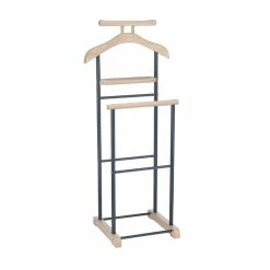 CARO-Möbel Herrendiener MEDINA In Sonoma Eiche/schwarz