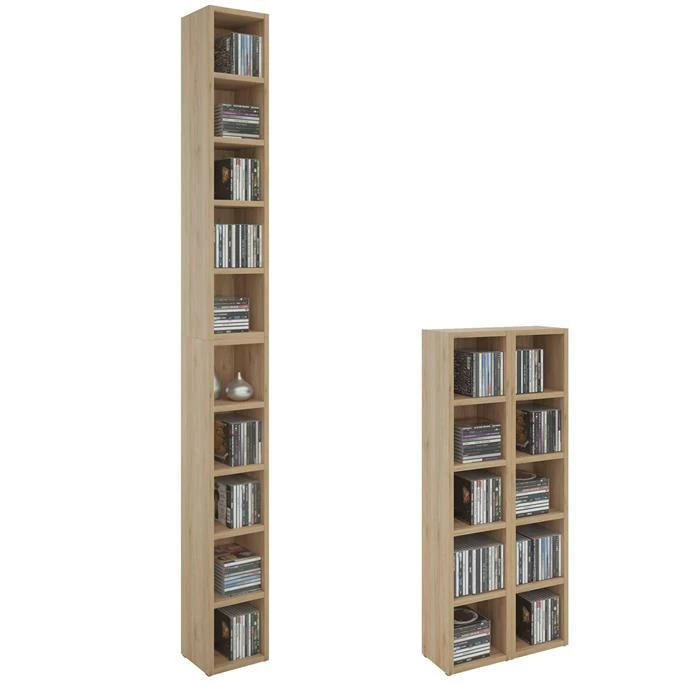 CARO-Möbel CD / DVD Regal CHART Mit 10 Fächern In San Remo 1 CARO-Möbel CD / DVD Regal CHART Mit 10 Fächern In San Remo