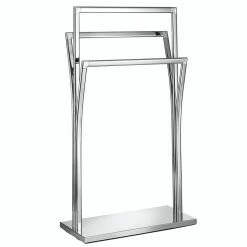 CARO-Möbel Handtuchständer MALMO Mit 3 Stangen, Metall Verchromt