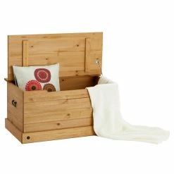 CARO-Möbel Aufbewahrungstruhe SALSA Im Mexiko Stil, Kiefer Massiv Gebeizt Und Gewachst -Günstiges Schränke Geschäft 94841 2