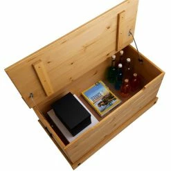 CARO-Möbel Aufbewahrungstruhe SALSA Im Mexiko Stil, Kiefer Massiv Gebeizt Und Gewachst -Günstiges Schränke Geschäft 94841 3