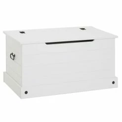 CARO-Möbel Mexico Truhe Kiefer Massiv In Weiß