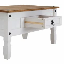 CARO-Möbel Mexico Couchtisch CAMPO In Weiß, Kiefer Massiv -Günstiges Schränke Geschäft 95047 3 N3