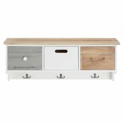 CARO-Möbel Wandgarderobe SALVA Mit Haken Und 3 Schubkästen -Günstiges Schränke Geschäft 95368 1