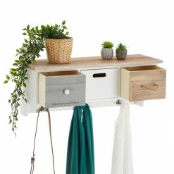 CARO-Möbel Wandgarderobe SALVA Mit Haken Und 3 Schubkästen -Günstiges Schränke Geschäft 95368 2