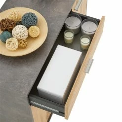 CARO-Möbel Schuhschrank DEUSTO In Beton Dunkel/Wotan Eiche 11 CARO-Möbel Schuhschrank DEUSTO In Beton Dunkel/Wotan Eiche -Günstiges Schränke Geschäft 95439 5 N